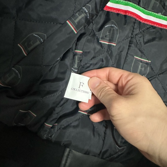 F Collections Faux Leather Jacket (Style W2821) - Brand New w/ Tags - Picture 7 of 8